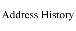 address history
