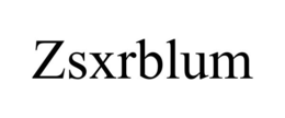 zsxrblum