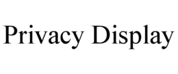 privacy display