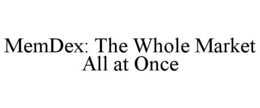 memdex: the whole market all at once