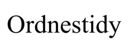 ordnestidy