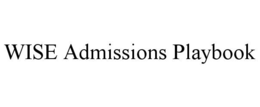 wise admissions playbook