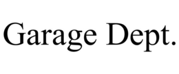 garage dept.
