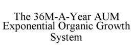 the 36m-a-year aum exponential organic growth system