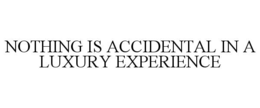 nothing is accidental in a luxury experience