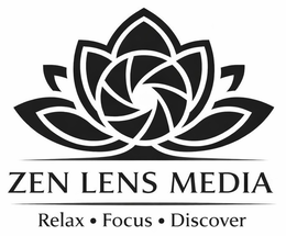 zen lens media relax . focus . discover