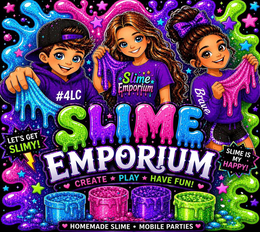 brave have fun! slime is my happy! #4lc let's get slimy! create slime emporium play homemade slime slime emporium mobile parties, leigha strong, slime emporium
