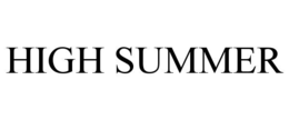 high summer