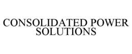 consolidated power solutions