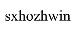 sxhozhwin