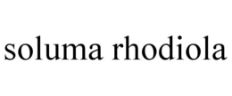 soluma rhodiola