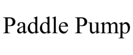 paddle pump