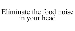 eliminate the food noise in your head