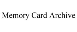 memory card archive