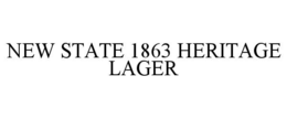 new state 1863 heritage lager