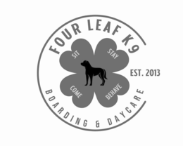 four leaf k9 boarding & daycare sit stay come behave est. 2013