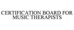 certification board for music therapists