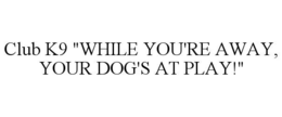 club k9 "while you're away, your dog's at play!"
