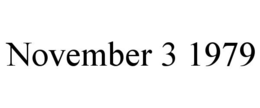november 3 1979