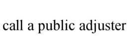 call a public adjuster