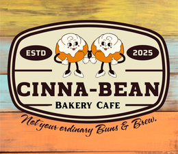 estd 2025 cinna-bean bakery cafe not your ordinary buns & brew.