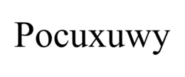 pocuxuwy