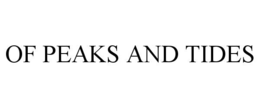 of peaks and tides