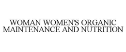 woman women's organic maintenance and nutrition