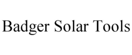 badger solar tools