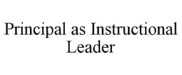 principal as instructional leader
