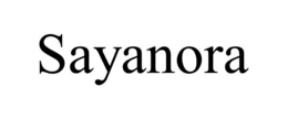 sayanora