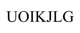 uoikjlg