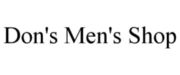 don's men's shop