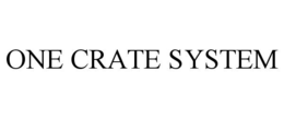 one crate system