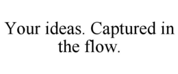 your ideas. captured in the flow.