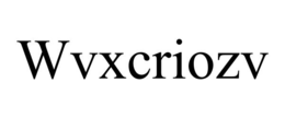wvxcriozv
