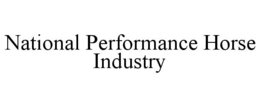 national performance horse industry