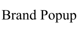 brand popup