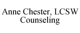 anne chester, lcsw counseling