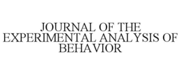 journal of the experimental analysis of behavior