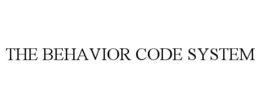 the behavior code system