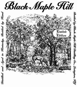 black maple hill limited edition distilled and aged in kentucky, bottled by hand bottled by black maple hill distilling co., lexington, ky