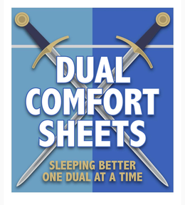 dual comfort sheets sleeping better one dual at a time
