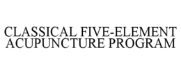 classical five-element acupuncture program