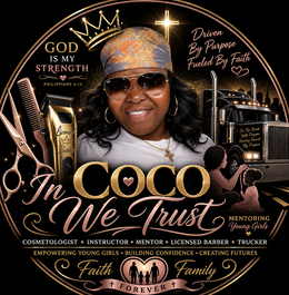 god is my strength philippians 4:13 driven by purpose fueled by faith licensed barber in coco we trust on the road with purpose heading toward my purpose mentoring young girls cosmetologist · instructor · mentor · licensed barber · trucker empowering youn