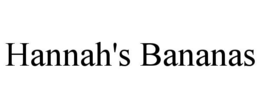 hannah's bananas