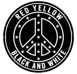 red yellow black and white