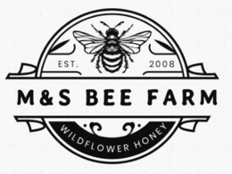 est. 2008 m&s bee farm wildflower honey