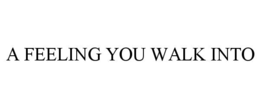 a feeling you walk into