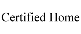 certified home